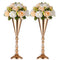 gold vases for centerpieces