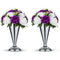 silver vases for centerpieces