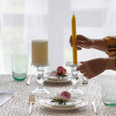 taper candle holders clear