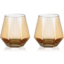 2Pcs/6Pcs Whiskey Glasses Tilted Old Fashioned Glasses Modern Simplicity Style for Home Bar