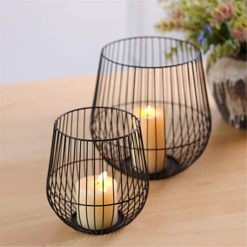 wirecage candle holders set