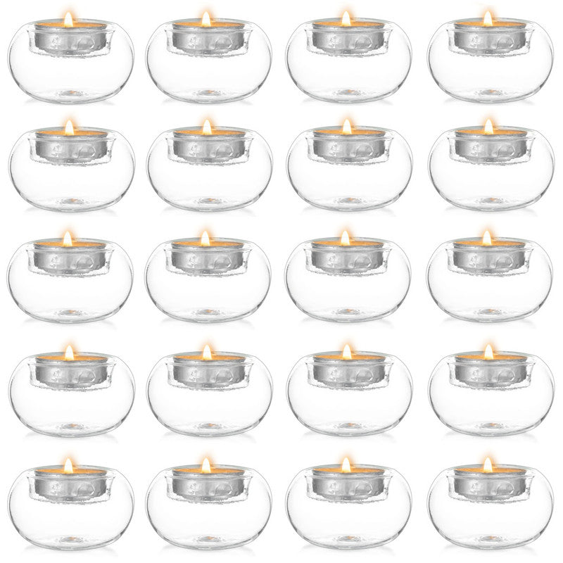 tealight glass candle holders