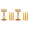 gold candle holders for pillar candles