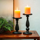 pillar candle holder set